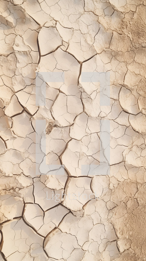 Dry desert cracked ground background. 