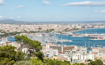view of Palma de Mallorca in Spain