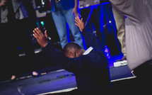 praise and worship during a worship service