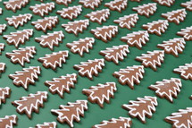 Christmas tree shaped cookies 