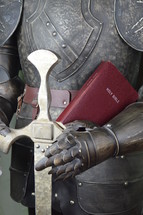 armor of God (ephesians 6,14): the belt of truth buckled around your waist, the breastplate of righteousness in place and (Ephesians 6,17): the sword of the Spirit, which is the word of God