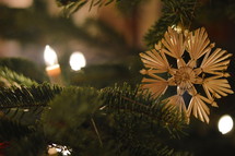 decorations on a Christmas tree 