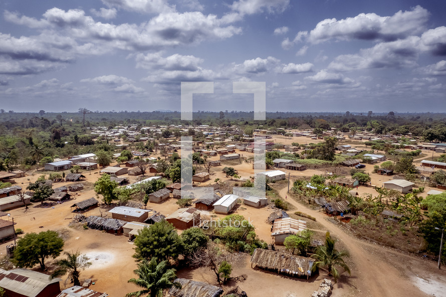 Village in The Ivory Coast of West Africa