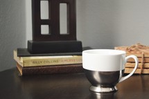 coffee cup on a desk