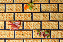 crackers in a pattern 