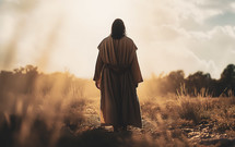 Jesus walks after his resurrection
