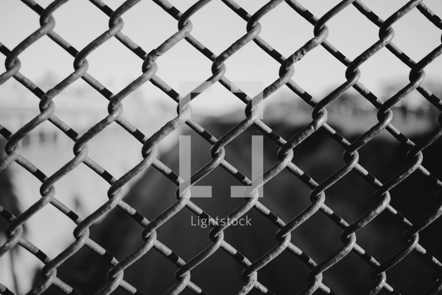 chain link fence background 