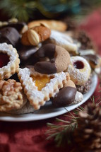 christmas cookies on a plate 
