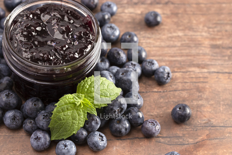 blue berry jam