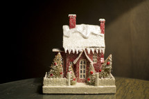 Christmas miniature village house 