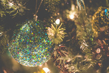sparkly Christmas ornament