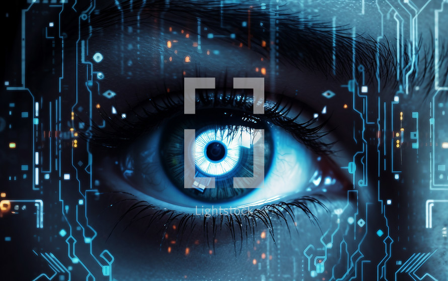 Cyber ​​security credit eye recognition of a bank