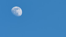 moon in a blue sky 
