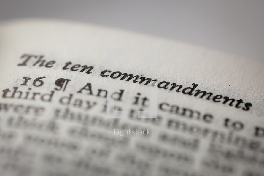 The ten commandments 