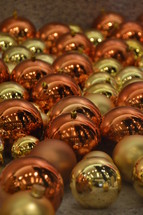 gold and copper ornaments 