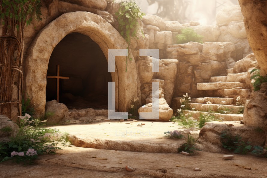 Jesus's empty tomb,