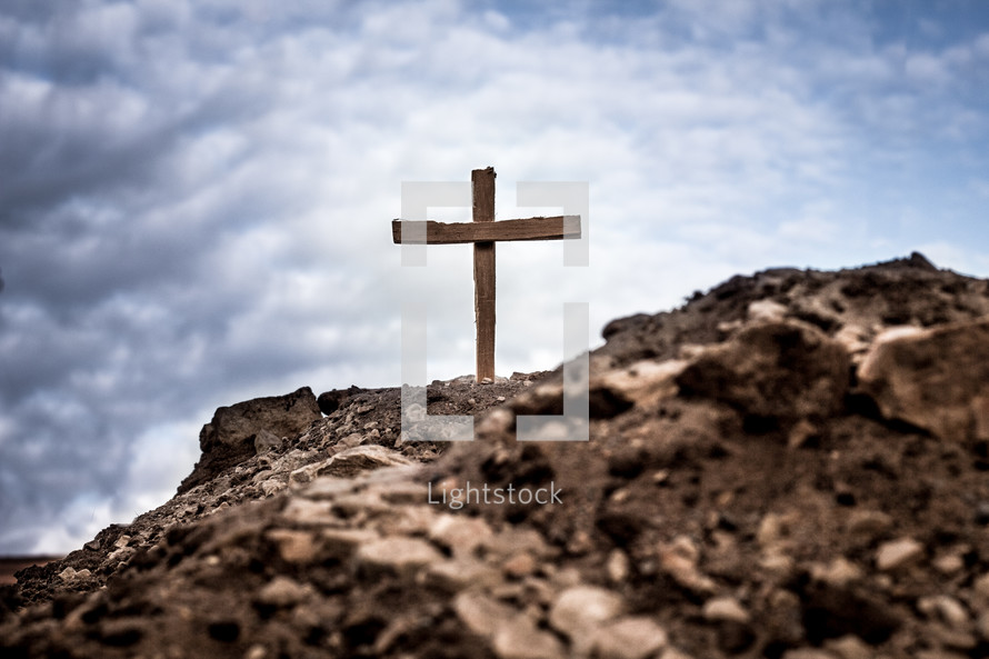 cross on rock peak 
