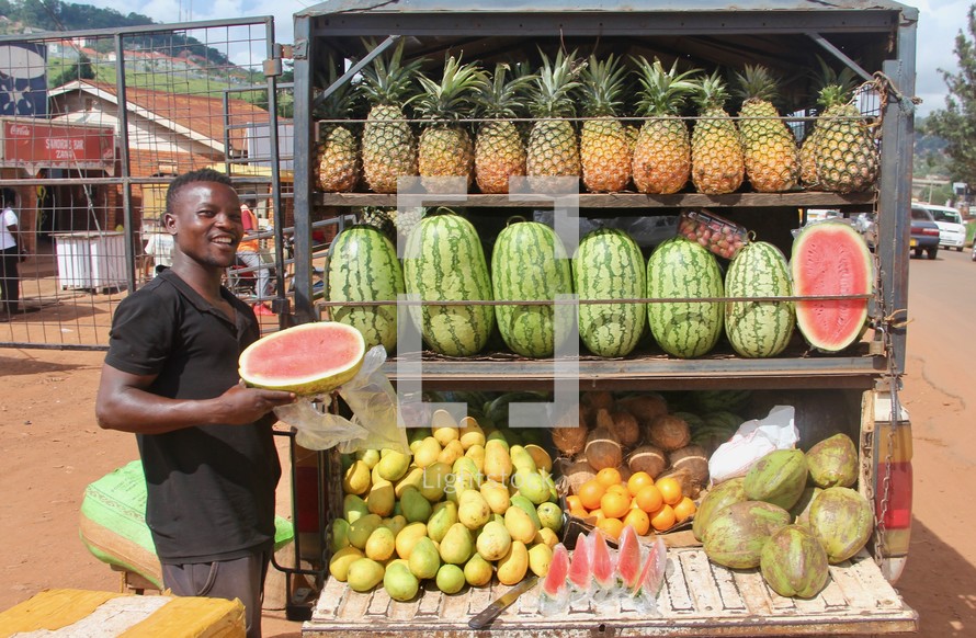 vendor selling fruit 