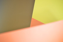 geometric, orange, white, and yellow background 