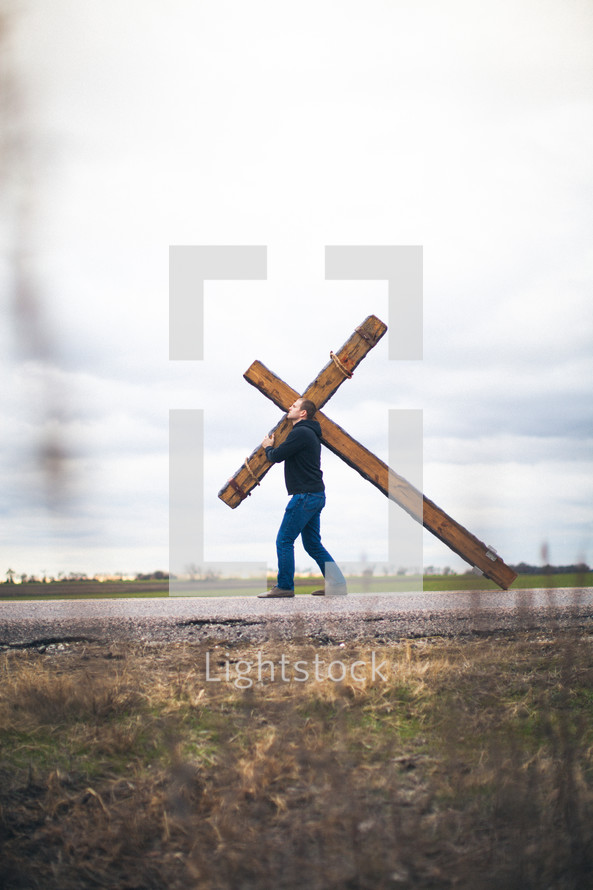 bearing the cross - re-enacting Christ's walk