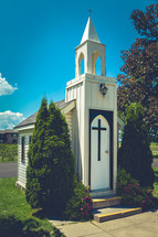 small white chapel 
