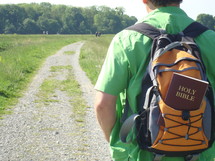 on the way with the bible,  
