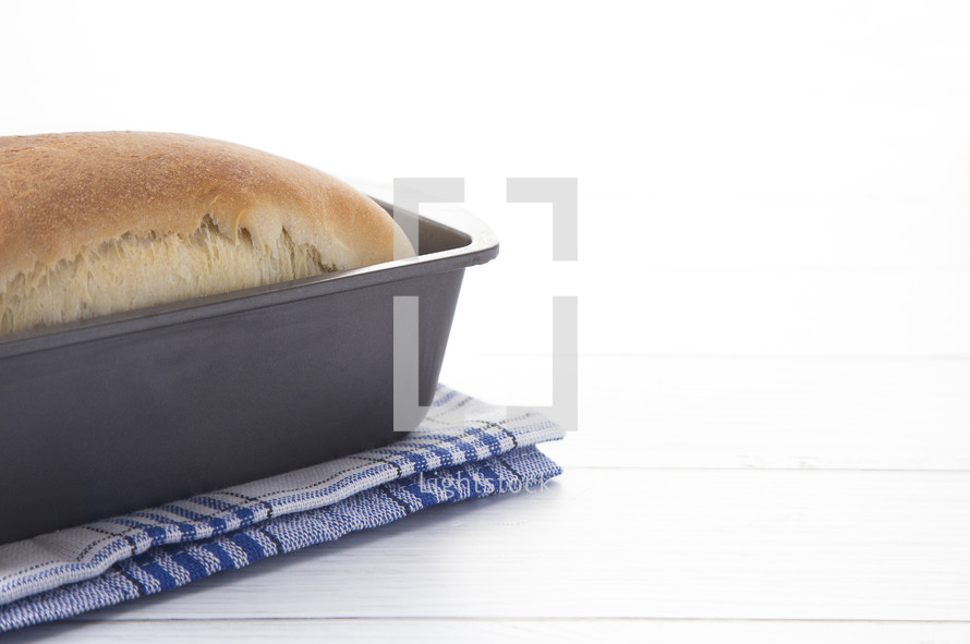 bread in a pan 