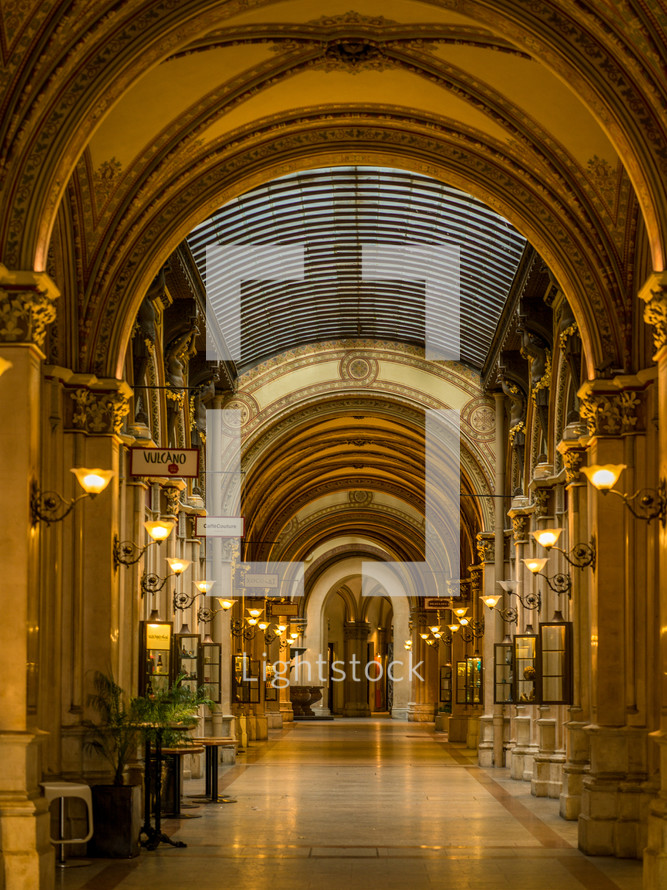 arched corridor 