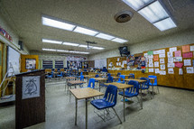 empty classroom 