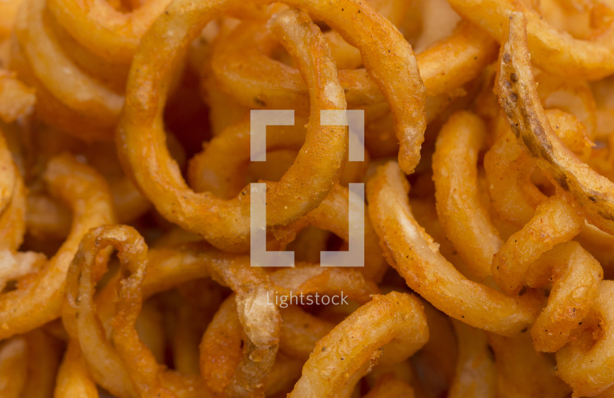 curly fries background 