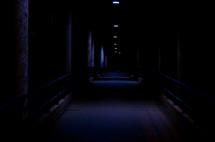 Corridor at night.