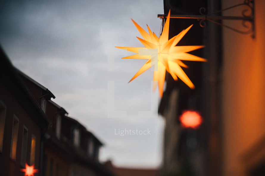 star Christmas light decoration 