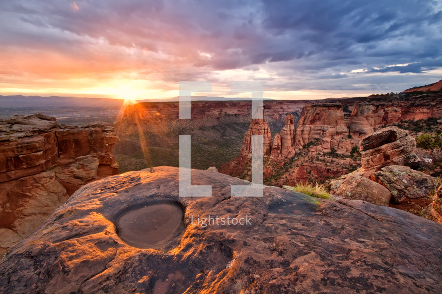 The start of a new day at Colorado National Monument