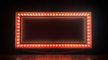 Lighted marquee retro sign.