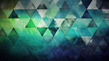 Grunge triangular geometric texture background. 