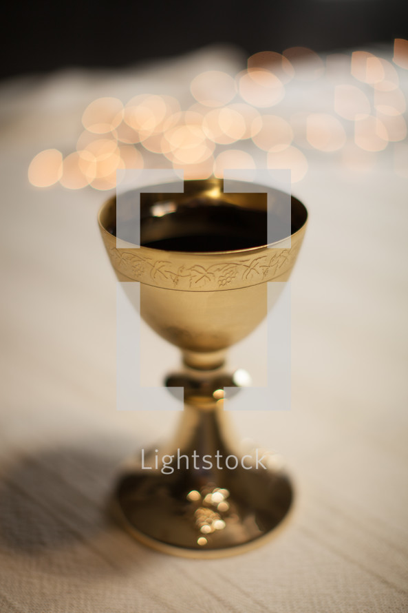 chalice of wine at eucharist 