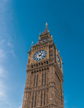 Elizabeth Tower in London, Big Ben, clock tower, famous landmark, England, United Kingdom tourism