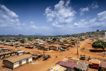 Remote village in  the Ivory Coast in west Africa