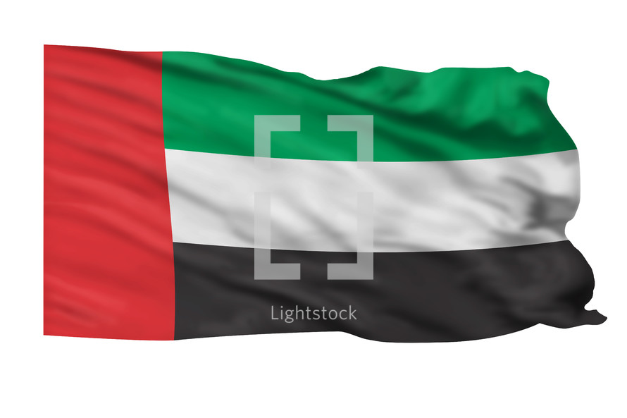 Flag of the UAE.