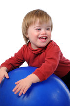 child playing with a Ball