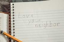 Love your neighbor 