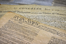 Declaration of Independence and Preamble to the United States Constitution