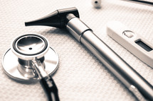 stethoscope, and thermometer 