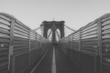 walkway over Brooklyn bridge