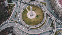 traffic aerial view