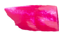 Pink Paint Swatch Isolated on a White Background