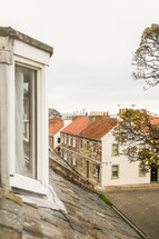 rooftops in a town in Scotland