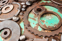 rusty metals gears 