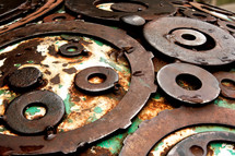 rusty metal gears 