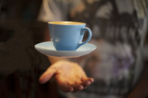 levitating coffee cup 